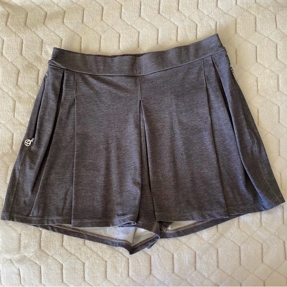 Lululemon Athletica & go City Beautiful Skort Activewear Gray Heathered Size 6 - Picture 5 of 16